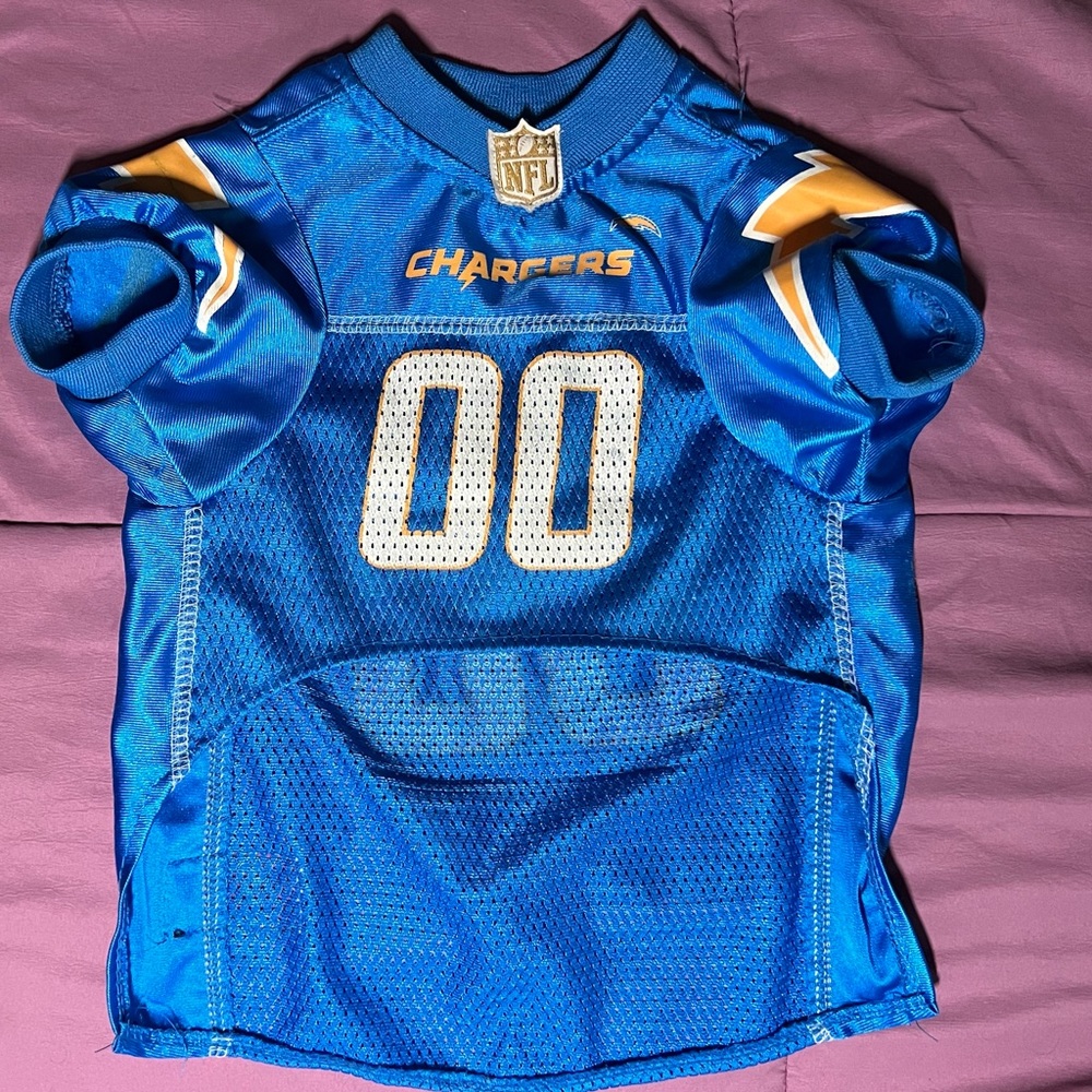 Pet size medium Charger’s Jersey #00